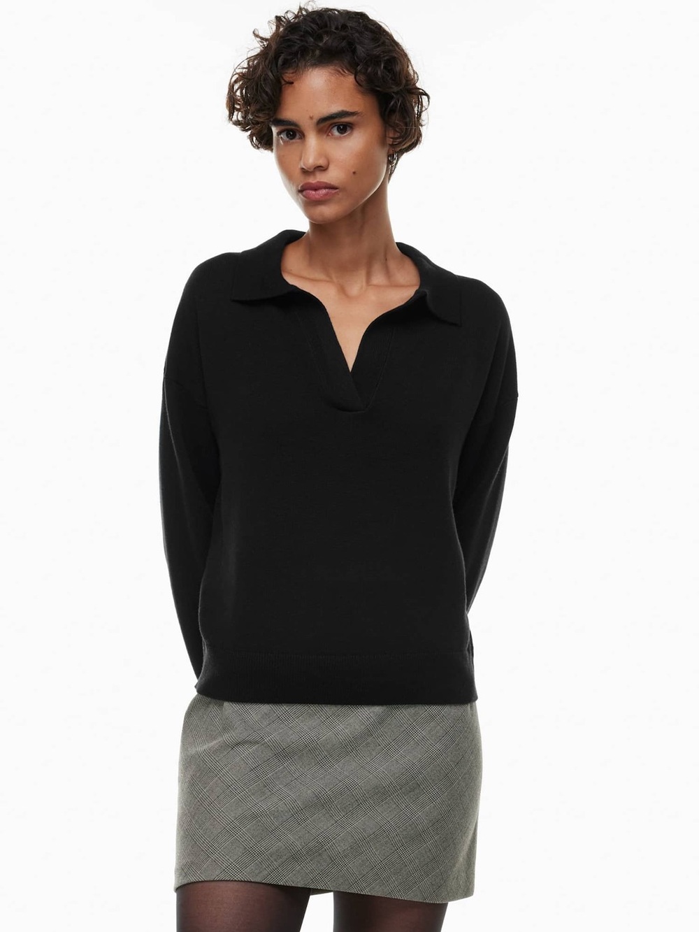 Wilfred Clara Sweater 100% Merino Wool Polo Sweater Size XS